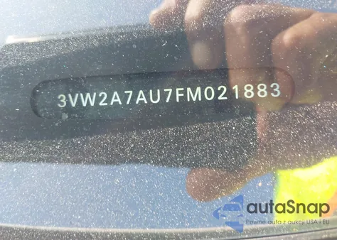 2015 Volkswagen Golf Tdi Se 4-Door from USA, damaged, VIN 3VW2A7AU7FM021883